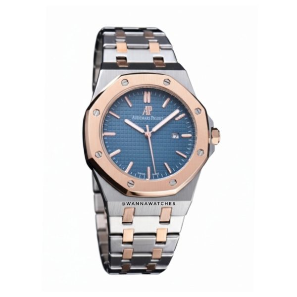 Audemars Piguet Royal Oak 42 Doble Tono Esfera Azul Griscaseo