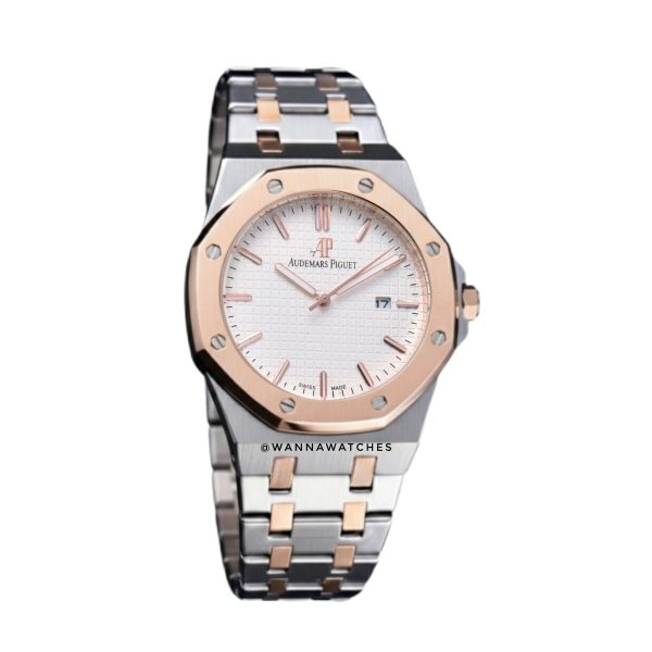 Audemars Piguet Royal Oak 42 Doble Tono Esfera Blanca