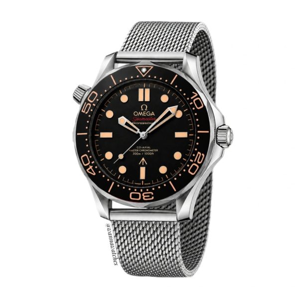 Omega Seamaster 43 Diver 007 Plateado Brazalete Esfera Negra