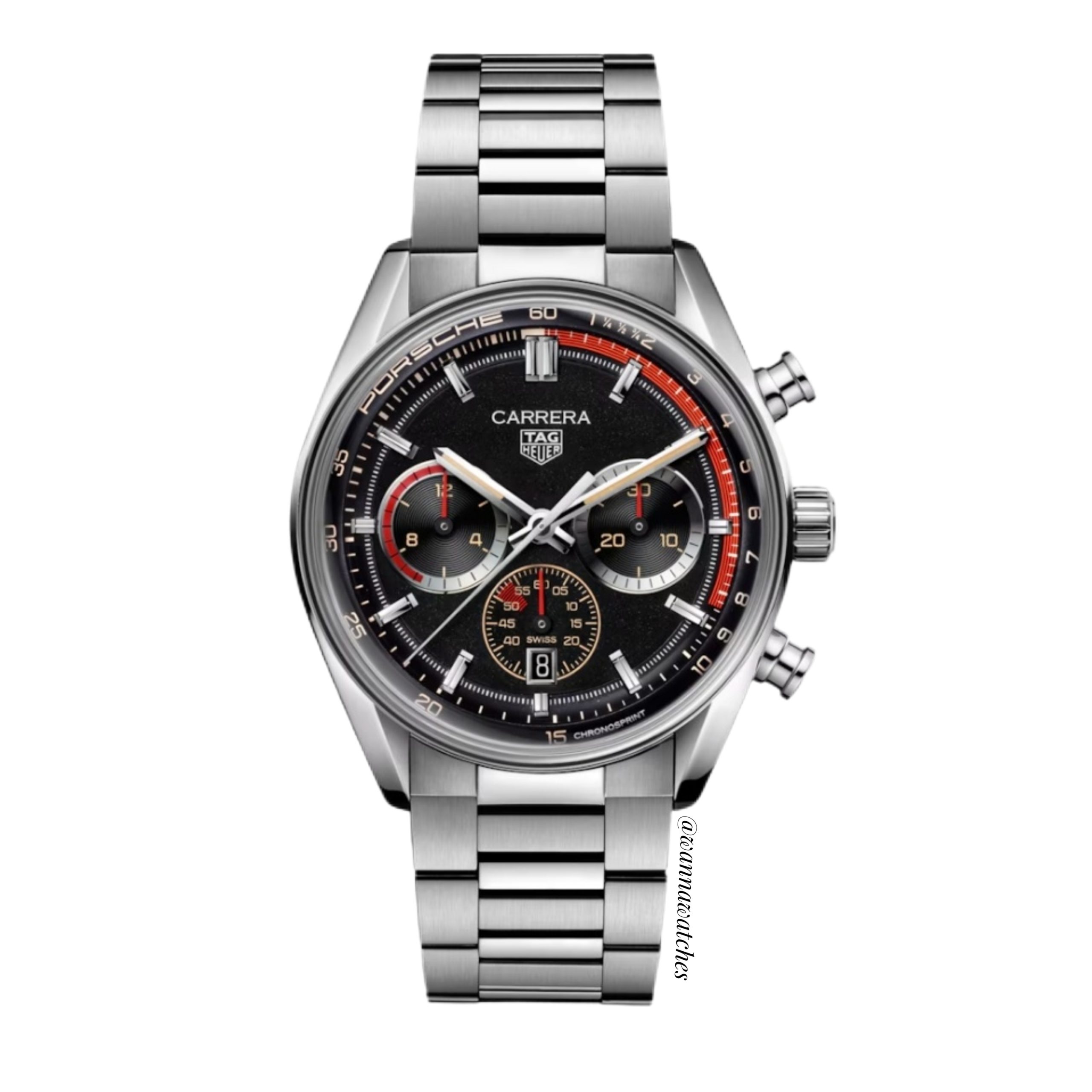 Tag Heuer Carrera 42 Acero Esfera Azul Cronosprint x «Porsche Rallye» – AAA