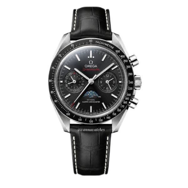 Omega Speedmaster 42 Ventana Fase Acero Juego Negro Automático AAA
