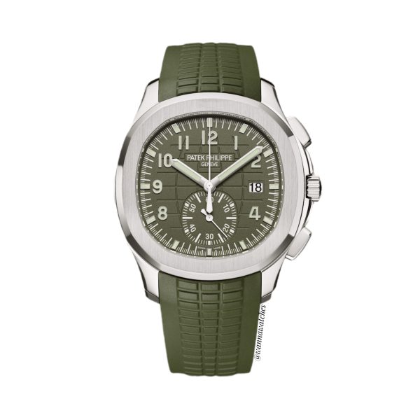 Patek Phillipe Aquanaut 42 Correa Verde Khaki Automatico AAA